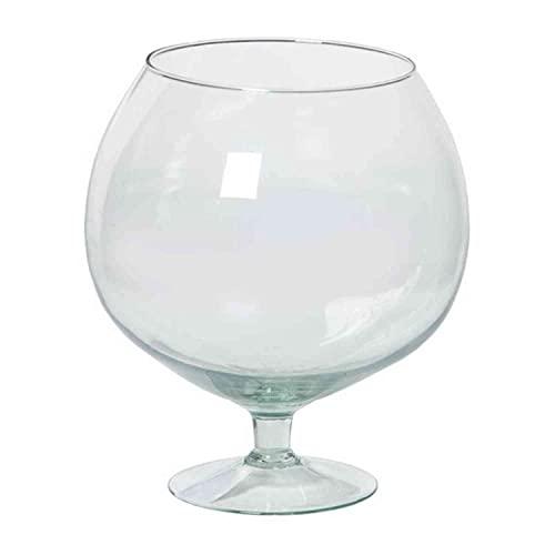 INNA-Glas Vetro Decorativo Rosko, con Corda, per Appendere, cilindrico/Rotondo, Trasparente, 25cm, Ø12cm - Vaso da Piante - Vaso di Vetro