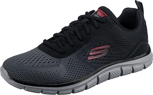 Skechers 232399 BKCC, Scarpe da Ginnastica Uomo, Black Mesh/Charcoal Trim, 44 EU