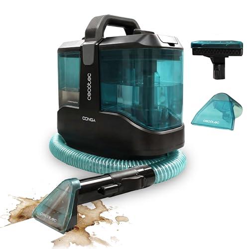 Cecotec Aspirapolvere Lava Tappeti Conga 3000 Carpetclean, 3in1:Spruzza, Pulisce e Aspira, 400W, 2 Serbatoi - Acqua Pulita e Sporca, Spruzzatore D'Acqua, Raggio D'Azione di 6M, Tubo Flessibile Da 1,2m