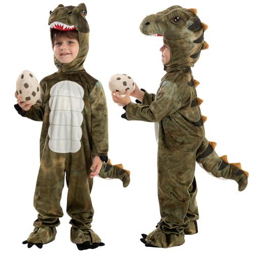 Spooktacular Creations Bambino Unisex T-rex Realistico Costume da Dinosauro per Halloween Bambino Dinosauro Dress Up Party, Gioco di Ruolo e Cosplay (Piccolo (5-7 anni))