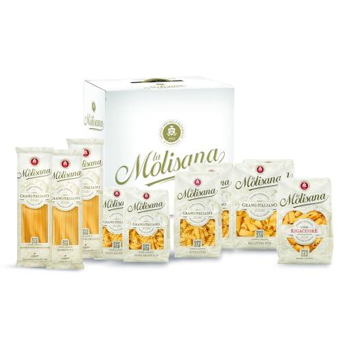 La Molisana, Gift Box Pastamania - Confezione Regalo con 10 Pacchi da 500g di Pasta da Solo Grano Italiano Trafilata al Bronzo - Idee Regalo