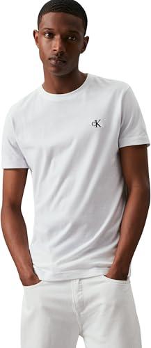 Calvin Klein Ck Essential Slim Tee J30j314544 Top in maglia a maniche corte, Bianco (Bright White), XXL Uomo