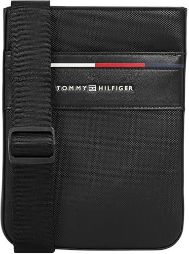 Tommy Hilfiger Uomo Borsa a Tracolla Foundation Mini Crossover Piccola, Nero (Black), Taglia Unica