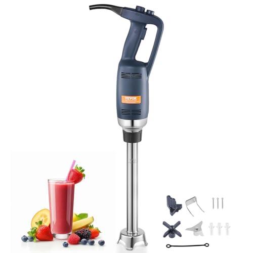 VEVOR Frullatore Immersione, Frullatore Manuale per Carichi Pesanti 350 W, Miscelatore Portatile a Velocità Variabile Continuo da 406 mm, Lama in Acciaio Inossidabile, per Zuppe, Salse, Panna