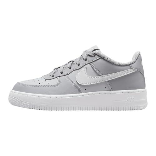 NIKE Air Force 1 (GS), Sneaker, Wolf Grey Pure Platinum White, 38.5 EU
