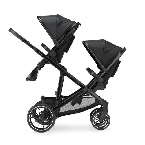 Deryan Evy V2 Kinderwagen - Duo Kinderwagen - Uitbreidbaar - Inclusief extra zitje - Zwart
