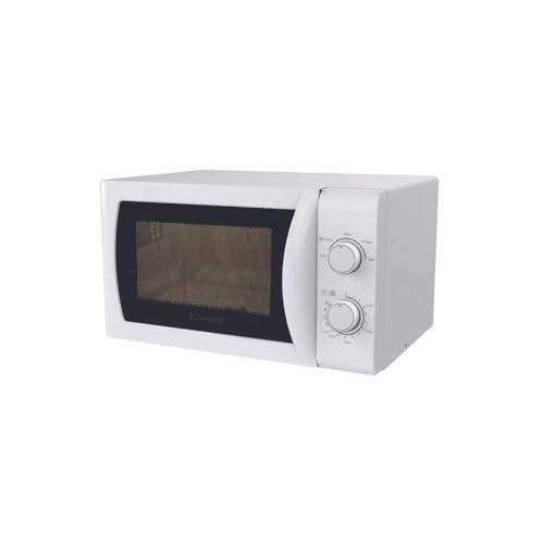 Candy Idea Forno a Microonde 20 Litri, 700W, 5 Livelli di Potenza, Programma Defrost, Timer e Segnale Acustico di Fine Cottura, Libera Installazione, 43,95 x 35,75 x 25,82 cm, Bianco - CMW20SMW
