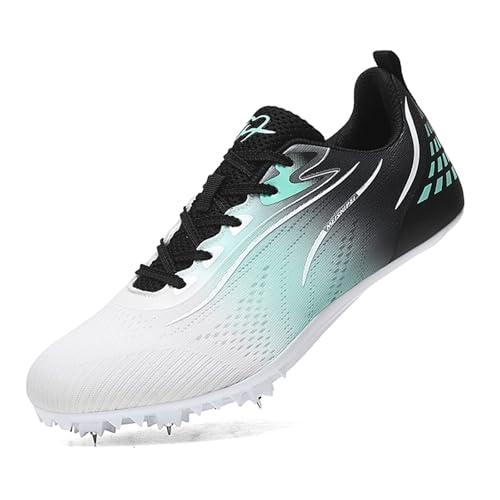 sekiueo Scarpe da Atletica Leggera per Uomo Donna Ragazzo E Ragazza 7 Chiodi da Corsa E Salto,Verde,42 EU