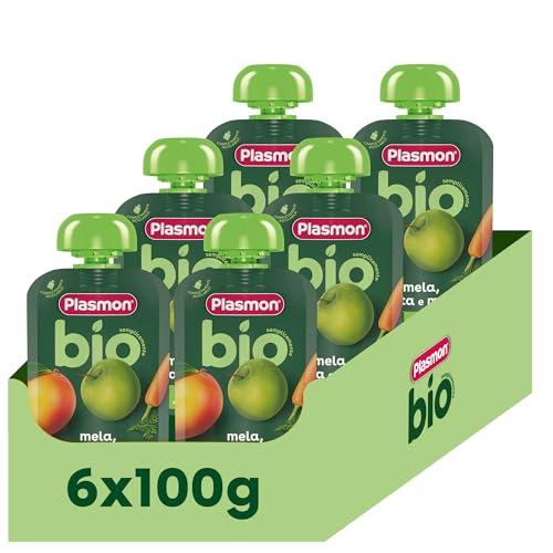 Plasmon BIO Pouch Mela Carota Mango 100g (6 Pezzi)