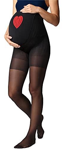 Be Mammy Collant Premaman Donna 40 DEN BE-1121 (Nero, XL)