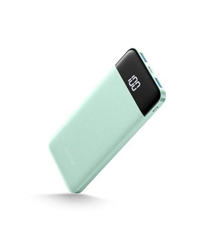 Power Bank 10400mAh,Charmast sottile e leggero Caricabatterie Portatile con LED Display USB C power bank da 5V/3A per iPhone Huawei