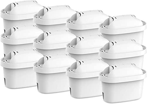 AQUA CREST TÜV SÜD, NSF Certificata Filtro, Sostituzione per Brita® Maxtra Pro® All-in-1, Maxtra+® Plus Filtri, Compatibile con Brita® Marella® Caraffa Filtrante (12)