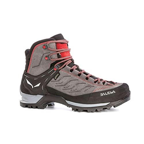 SALEWA Ms Mountain Trainer Mid Gore-tex, Stivali Uomo, Charcoal/Papavero, 43 EU