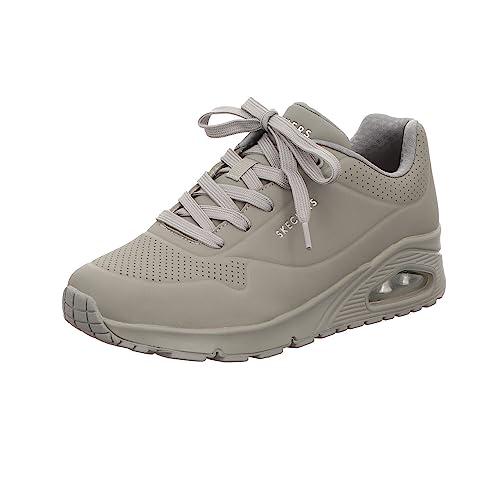 Skechers Uno Stand On Air, Sneaker Donna, Gray Durabuck Mesh, 39 EU