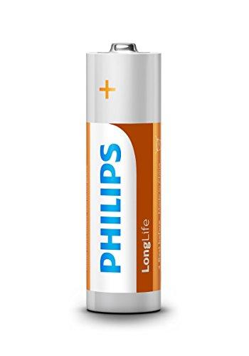 Philips R6L4F/10 LongLife Batteria, 1.5 V, 18 g, Arancione