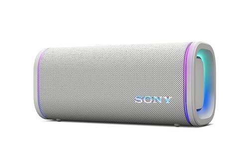 Sony ULT FIELD 5 - Potente speaker portatile Bluetooth, batteria da 25 ore, 2 modalità ULT POWER SOUND, IP67, impermeabile, antipolvere, 360 luci, tracolla staccabile, compatto - Blanco Marfil