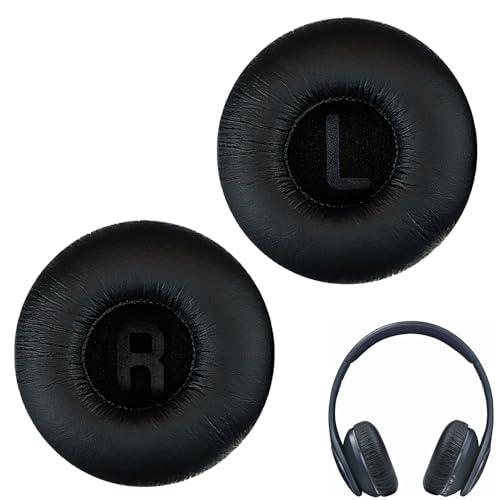 Huybaa 2PCS Cuscinetti Auricolari per JBL T500BT, Padiglioni Cuffie in Pelle PU e Spugna, Ricambi Compatibili con JBL Tune 500BT e T450BT (Nero)