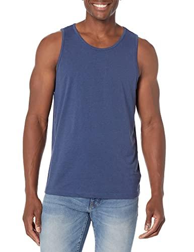 Amazon Essentials Top a Canotta Regular Fit Uomo, Blu Puntinato, L