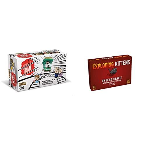 Asmodee Il Trauma del Tram Gioco da Tavolo Edizione in Italiano & Exploding Kittens, Gioco di Carte, Edizione in Italiano, 8540