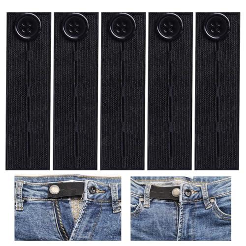 NJCXOLA 4 Pezzi Allarga Pantaloni Fibbia Regolabile, Bottone Estensori Cintura Premaman, Prolunga Gravidanza