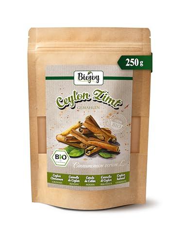 Biojoy Cannella di Ceylon in Polvere BIO (250 g), cruda y macinata (Cinnamomum verum L.)