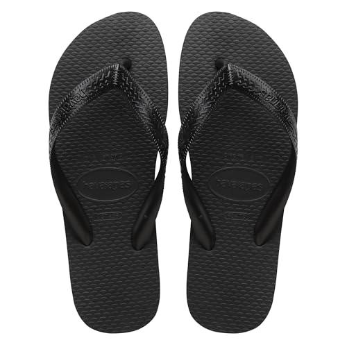 Havaianas - Top Color, Infradito Comode, Resistenti e Leggere, con Suola Antiscivolo, Unisex Adulti, Nero, 45/46 EU