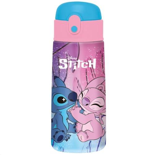 Seven Borraccia Lilo & Stitch Termica, Rosa, Mantenimento Temperatura fino a 24h, Borraccia Asilo, Scuola Elementare e Tempo Libero, Bambina