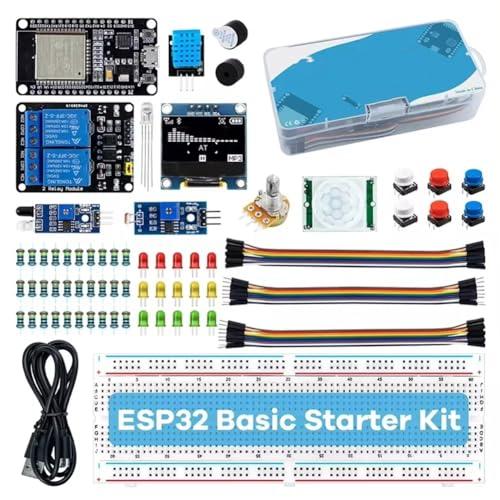 1 pz Kit di base per principianti ESP32 Kit di apprendimento per scheda di sviluppo WiFi Bluetooth ESP-32S