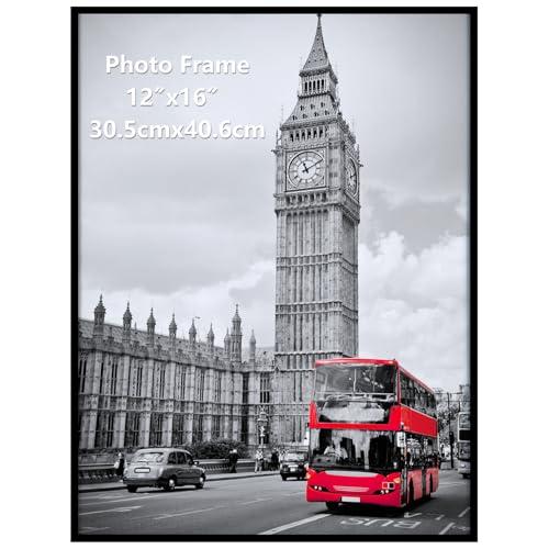 Giftgarden Cornice 30x40,Cornice Nera in PVC, Cornice da Parete o Tavolo, Decorazione per Casa,1 Pezzo