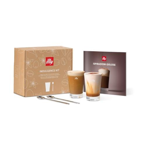 illy COLLECTION Kit Indulgence 2 Bicchieri 170ml + 2 Cucchiaini + Ricettario