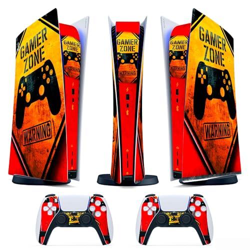 Skin Adesiva - Compatibile per PS5 - Cover per personalizzare la Console - Pellicola in Vinile Removibile - Qualità HD Satinata Opaca (Digital, P5-D012 - gamer zone)