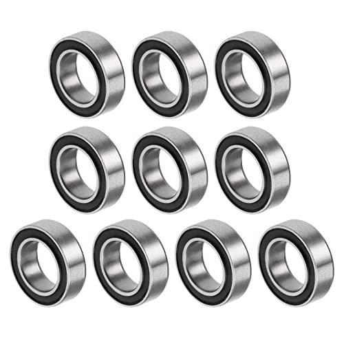 QUARKZMAN MR106-2RS 6x10x3mm Sfere Cuscinetti x 10pz Cromo Acciaio per Macchine e Utensili, Cuscinetto a Sfera a Gola Profonda, [Doppio Sigillato]