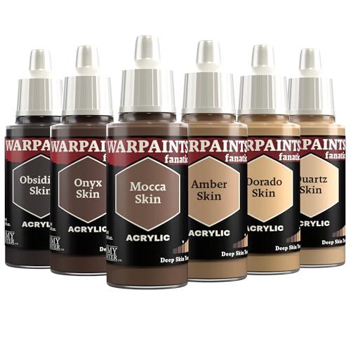 The Army Painter, Warpaints Fanatic Flexible Triad: Deep Skin Tones, 6x18 ml Colori Acrilici - Colori modellismo per Miniature Dnd e Warhammer 40k