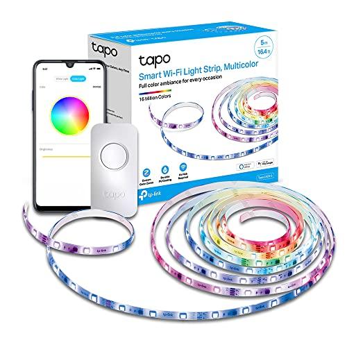 Tapo L920-5 Striscia LED Smart 5m, Impermeabile IP44, Multicolore Segmentato, LED WiFi RGBIC Compatibile con Alexa e Google Assistant, Luci LED Adatto per Casa, Bar, Festa, Controllo dall'APP