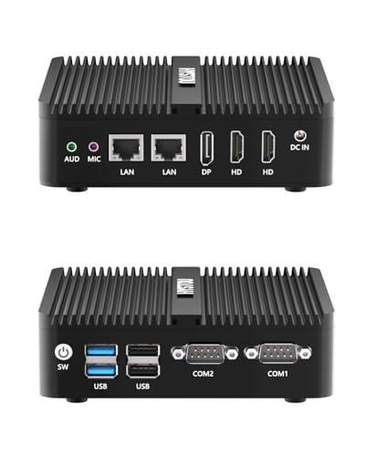 HYSTOU Mini PC Fanless Industriale: N100 Mini Computer 8GB Ram 256GB SSD Mini PC Windows 11 Pro per Industrial
