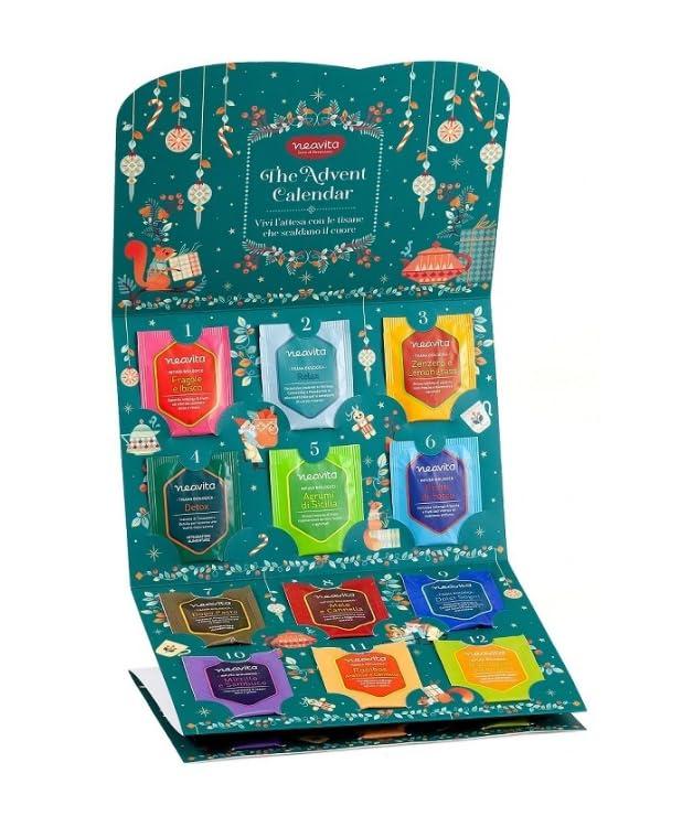 Calendario dell'Avvento Neavita - Tisane e Infusi 24 Filtri - Vivi l'attesa del Natale con le tisane che scaldano il cuore!