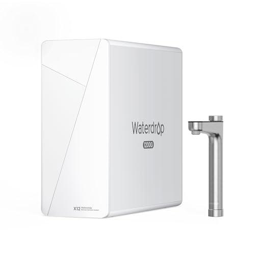 Waterdrop X12 Minerale Alcalino pH+ Osmosi Inversa Sistema, NSF/ANSI 58&372 Certificato, 1200 GPD a Flusso Rapido, Filtrazione a 11 Stadi, 3:1 da Puro a Scarico, Senza BPA