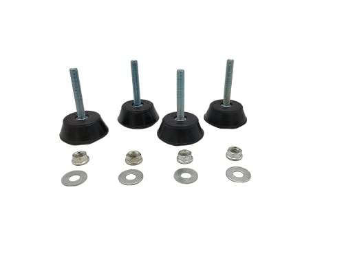 RASMACOR| Antivibrante a Pavimento per Ammortizzare Climatizzatore Esterno | Silentblock per pavimento M8 | 4x Supporto in gomma Gomma per isolamento dalle vibrazioni