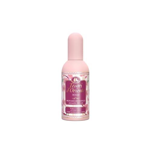 Tesori d'Oriente - Profumo Aromatico Ikigai, dalla Fragranza Fiorita e Fresca, Note di Gelsomino, Fiori d'Arancio, Vaniglia e Ambra, 100ml