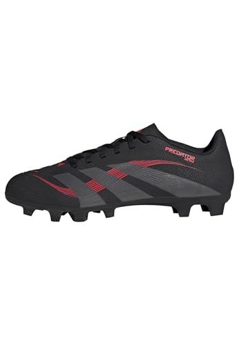 adidas Unisex Club Firm Ground/Multi Ground Football Boots, Core Black/Grey Four/Lucid Red, 43 1/3 EU