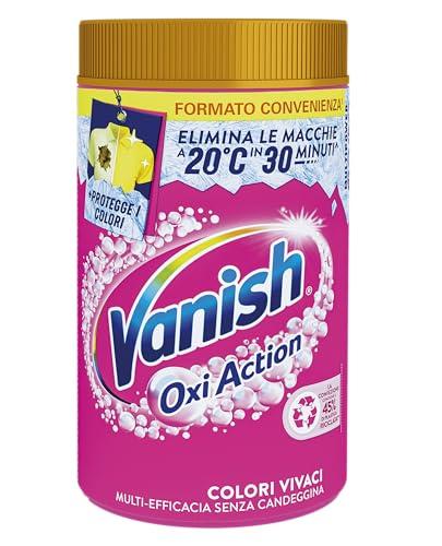 Vanish Oxi Action Multipower Polvere Rosa, Smacchiatore per Capi Colorati, 1 Confezione da 1,5Kg di Smacchiatore per Bucato, Additivo Lavatrice Multiazione senza Candeggina