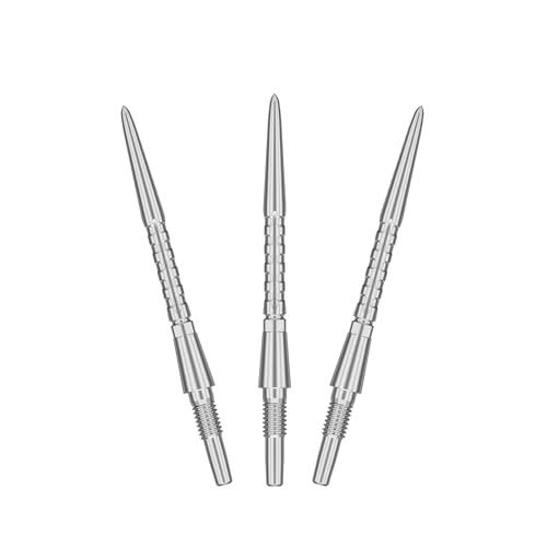 Target Darts Swiss Point Storm Dart Points, Surge (Confezione da 3 Set di Punte) 30MM –Argento | Cambia i Punti per Freccette, i Punti Storm svizzeri, Gli Accessori per Freccette Professionali