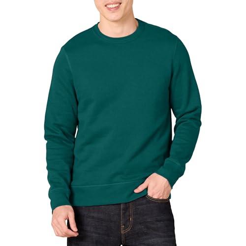Amazon Essentials Felpa Girocollo in Pile (Disponibile nelle Taglie Big & Tall) Uomo, Verde Bosco, S