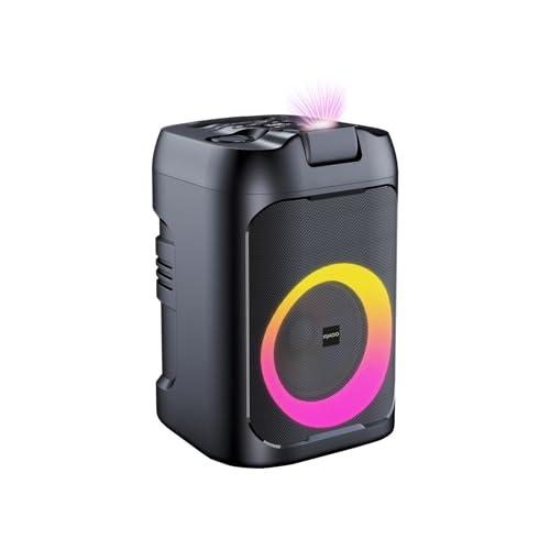 IRRADIO IR-PS60 STARLIGHT, Diffusore portatile, 60W RMS, LED e Laser RGB, Midwoofer da 19 cm, Doppio Tweeter, Karaoke con 2 Microfoni, True Wireless Stereo, Fino a 8 ore di Autonomia