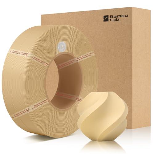CCTREE Bamboo Original X1 PLA Matte Refill Filamento 1,75 mm High Toughness & High Speed, Easy Printing with RFID per Bambu Lab A1/X1/P1 AMS 1 KG +/- 0,03 mm (Without Spool) (Desert Tan 11401)