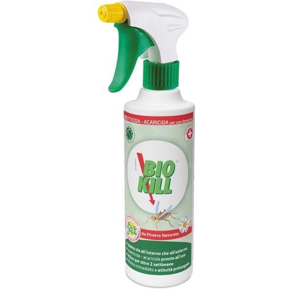 Clovy Biokill Insetticida Biologico di Piretro Naturale a Base Acquosa - Flacone Ricarica da 1 litro Bio Kill