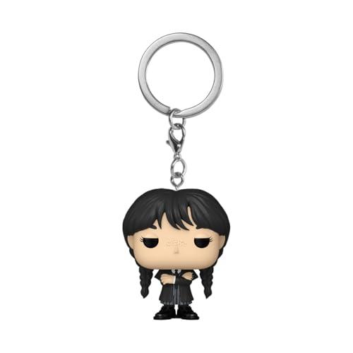 Funko Pop! Keychain: Wednesday - Wednesday- Mini Figura in Vinile da Collezione Novità Portachiavi - Riempitivi per Calze - Idea Regalo - Merchandising Ufficiale - TV Fans - Minifigure
