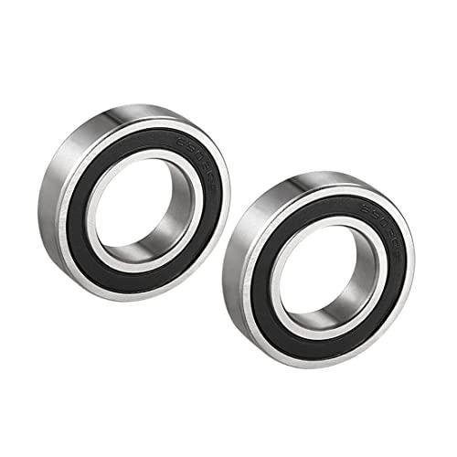 PATIKIL 6903-2RS 17mm x 30mm x 7mm Profonda Scanalatura Sfere Cuscinetti, 2pz Carbonio Acciaio per Potenza Trasmissione