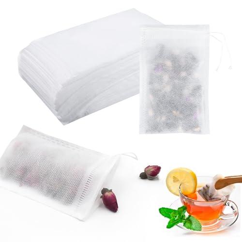 200 Pezzi Bustine Te Vuote,Bustine di Tè per Tè Sfuso 7 * 9CM Bustina di Tè Usa e Getta in Tessuto per Tè,Tè ai Fiori,Caffè,Spezie,ecc. (7 * 9CM)