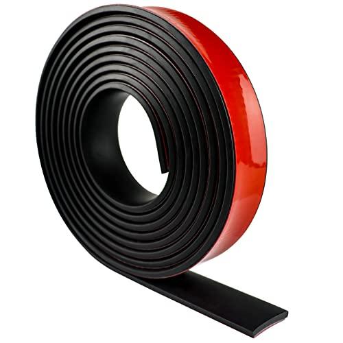 Rotolo di gomma adesiva, foglio di neoprene adesivo, rotolo gomma antiscivolo, tappeto gomma antivibrazioni, piastra in gomma per isolamento acustico guarnizioni pavimento gommato (25mm×3mm×6m)